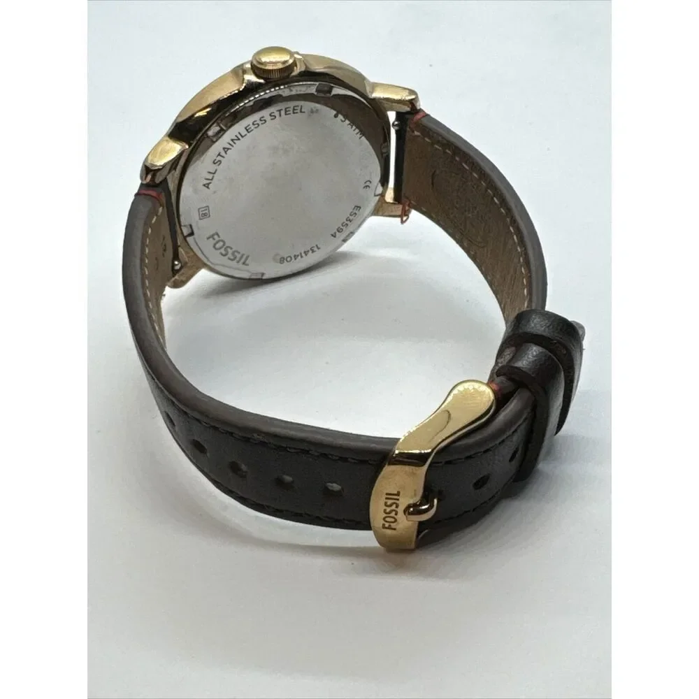 Fossil Chelsey ES3594 Women's Brown Leather Analogue Dial Quartz Watch JNA364